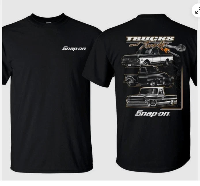 Men's Truck and Tools Graphic Tee Mechanic Garage Casual Work T-Shirt
