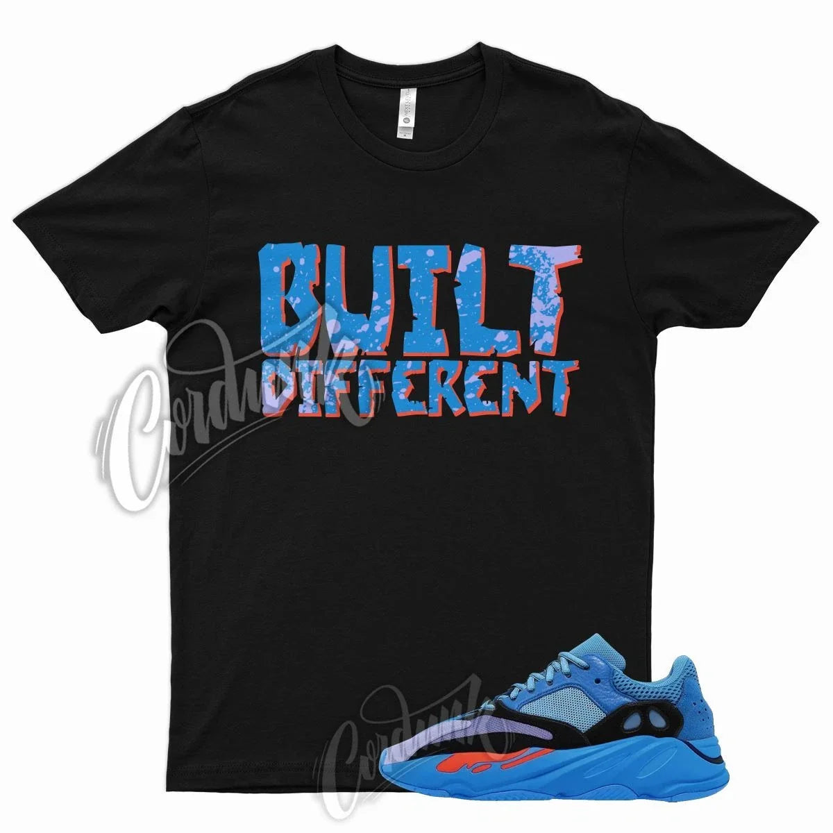 BUILT T Shirt for Y Boost 700 Hi-Res Blue Hi Res Royal Orange Purple 1 350 Unisex