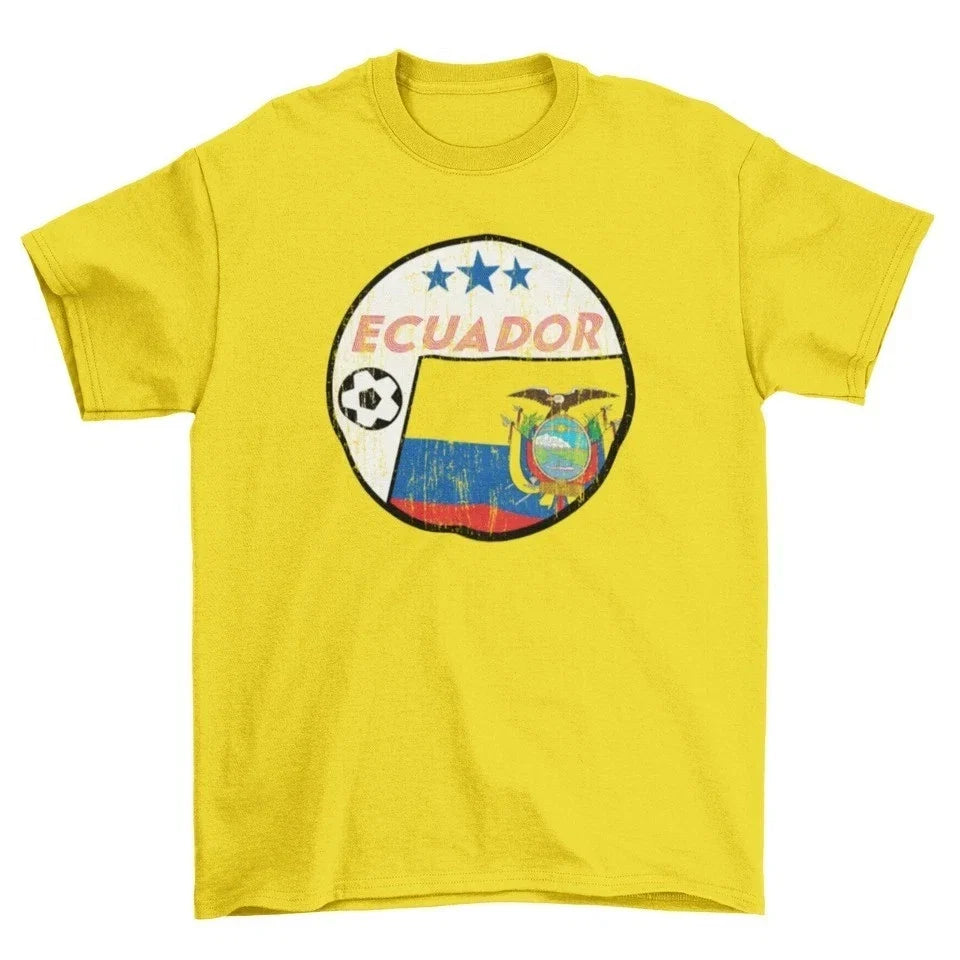 ECUADOR Football 2026 Retro Circle, Adults World Cup Copa Unisex