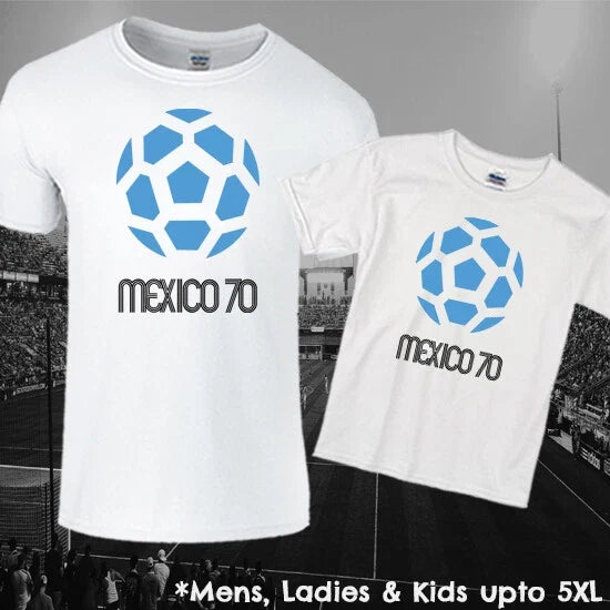 World Cup Mexico 70 Football Fan Souvenir Mens Ladies Kids Unisex