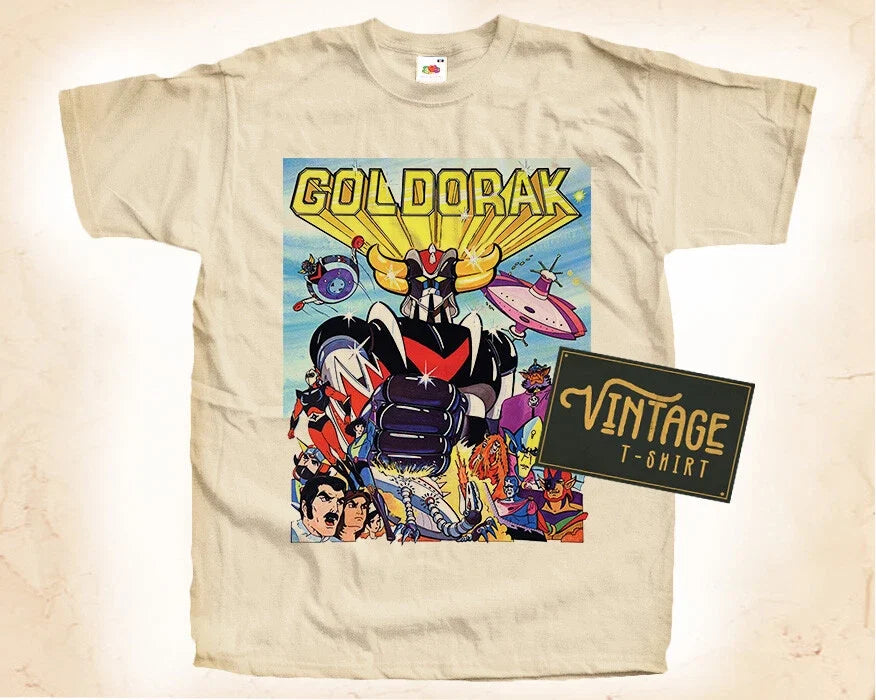 Goldorak V1 Vintage T Shirt for Men Woman Unisex NATURAL S-5XL Unisex