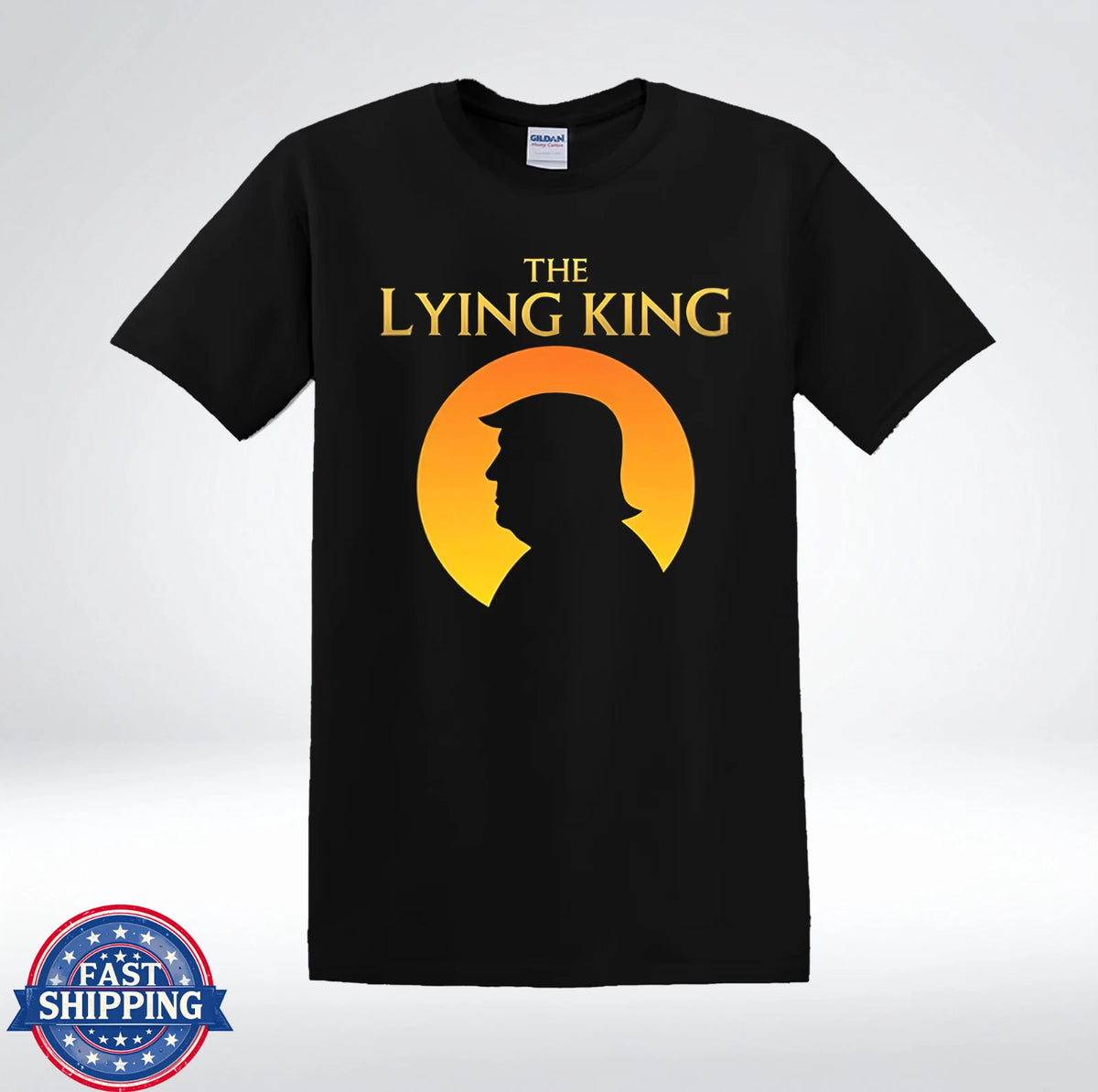 The Lying King Political Satire Anti Politician Funny Humor T-Shirt