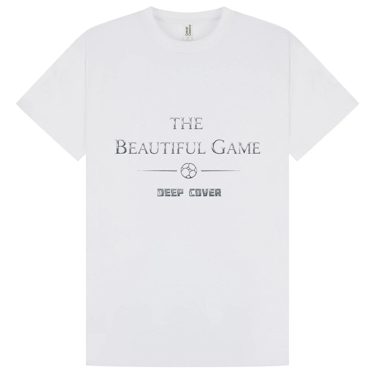 The Beautiful Game Cotton World Cup 26 in White & Silver XS to 5XL Unisex