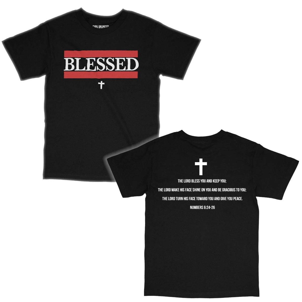 Blessed Men Christian Bible Inspirational Verse Faith Design Front&Back Unisex