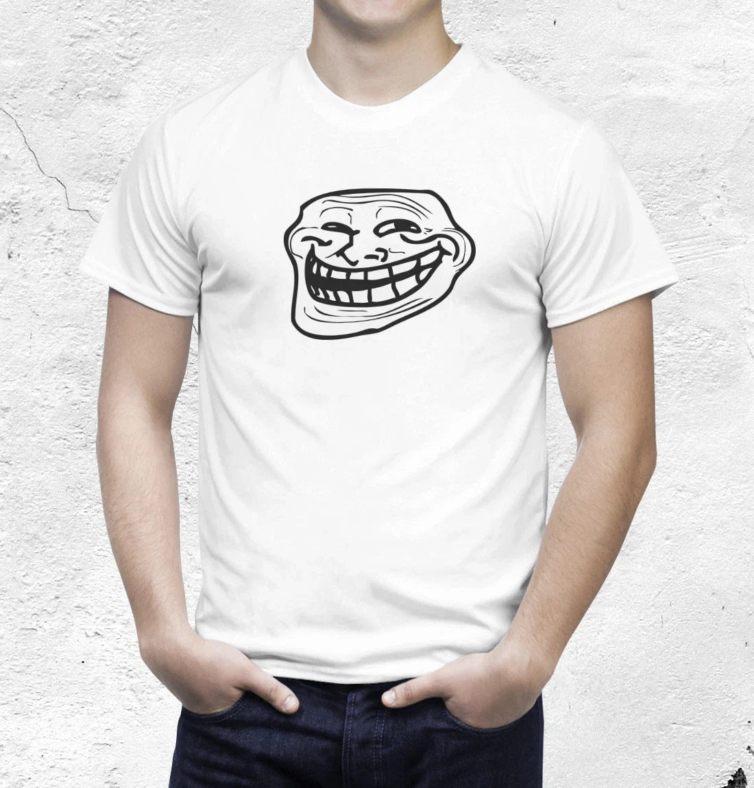 Troll Face T shirt classic troll face trollolol Unisex