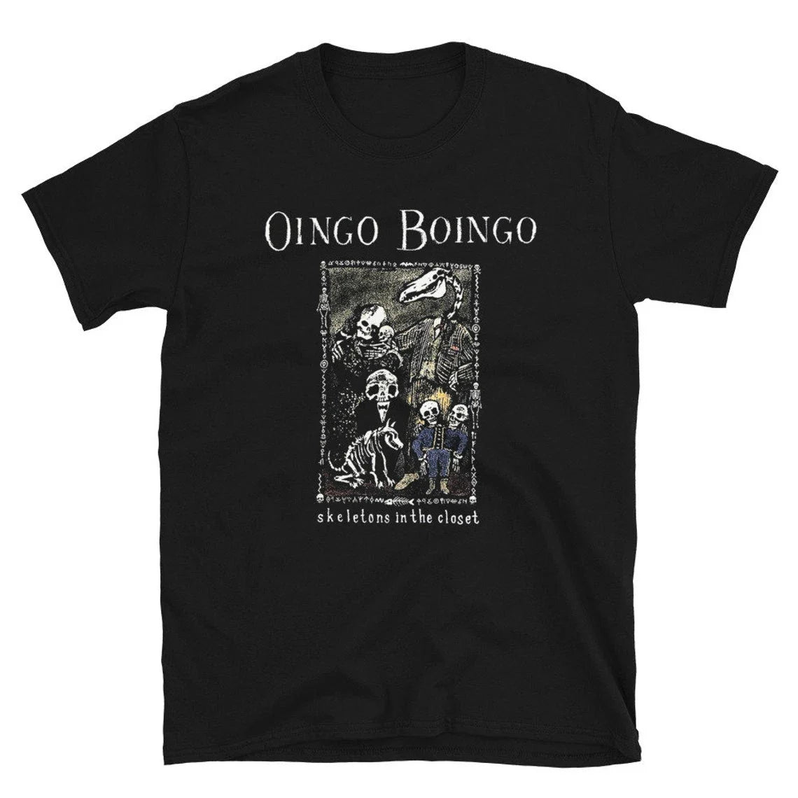Oingo Boingo Shirt, Skeletons in the Closet, Devo, Talking Heads, UNISEX Shirt Unisex