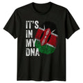 Its In My DNA Kenya Flag Fingerprint Mens Womens Tee Graphic Unisex Top Unisex
