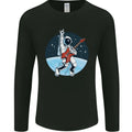 Space Rock Funny Astronaut Guitar Guitarist Mens Long Sleeve Unisex