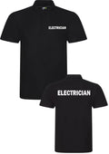 Electrician POLO SHIRT WORKWEAR Approved Licence company uniform industrial TOP