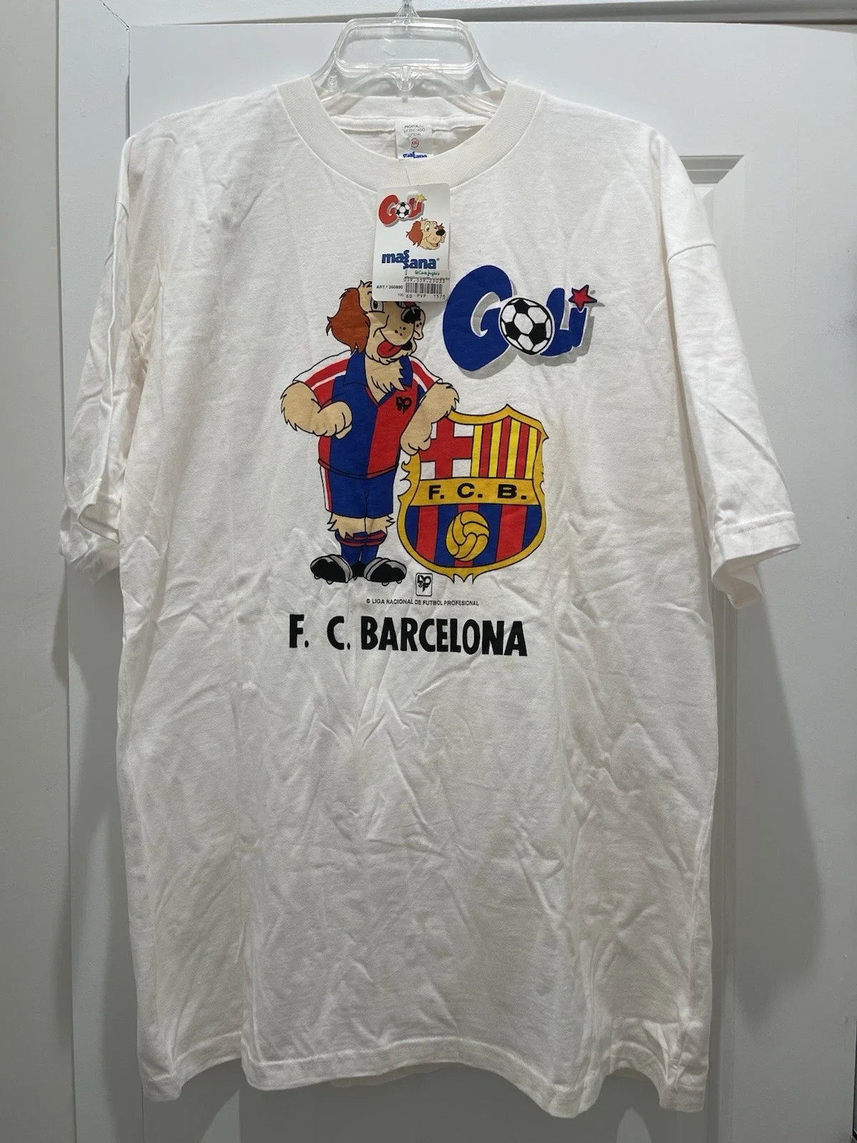 Barcelona Soccer Shirt NWT 90’s Size XXL Futbol Club La Liga FC Barça Vintage Unisex