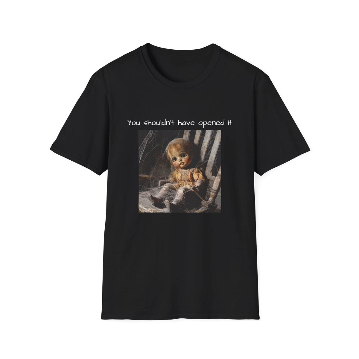 Scary Vintage Horror Doll T-Shirt | Doll Face Graphic Tee
