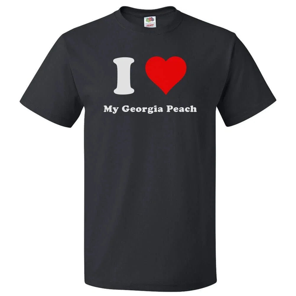 I Love My Georgia Peach T shirt I Heart My Georgia Peach Tee Unisex