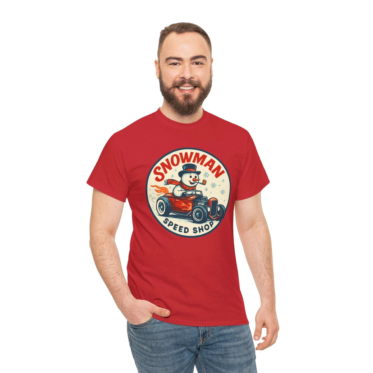 T-Shirt,  SNOWMAN SPEED SHOP,  Series # 8, number 8
