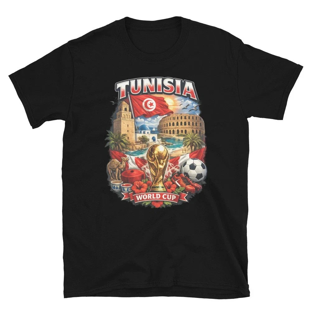 Tunisia World Cup Football Fan – Red Crescent Supporter Edition Unisex