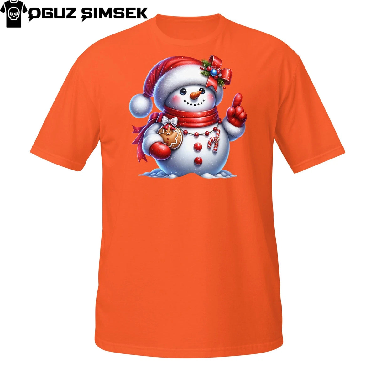Cute Snowman Christmas Shirt – Holiday Winter Tee with Gingerbread Design