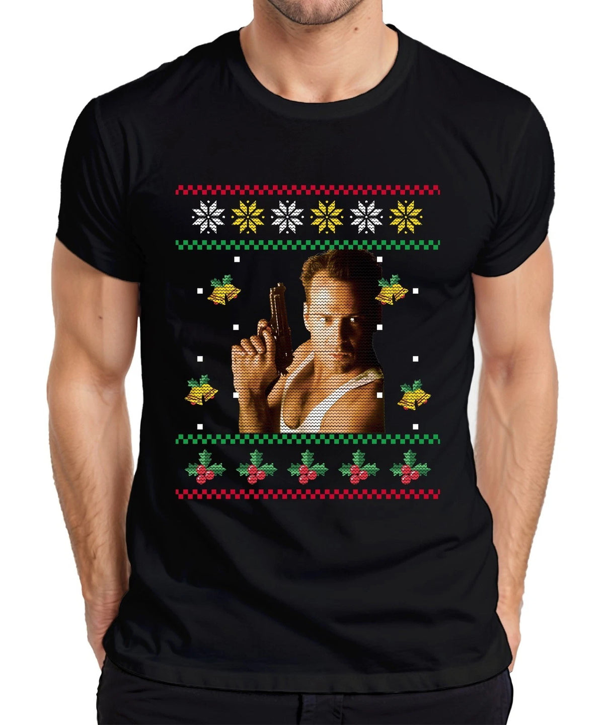 Die Hard - Ugly Christmas Sweater Xmas Men's T-Shirt