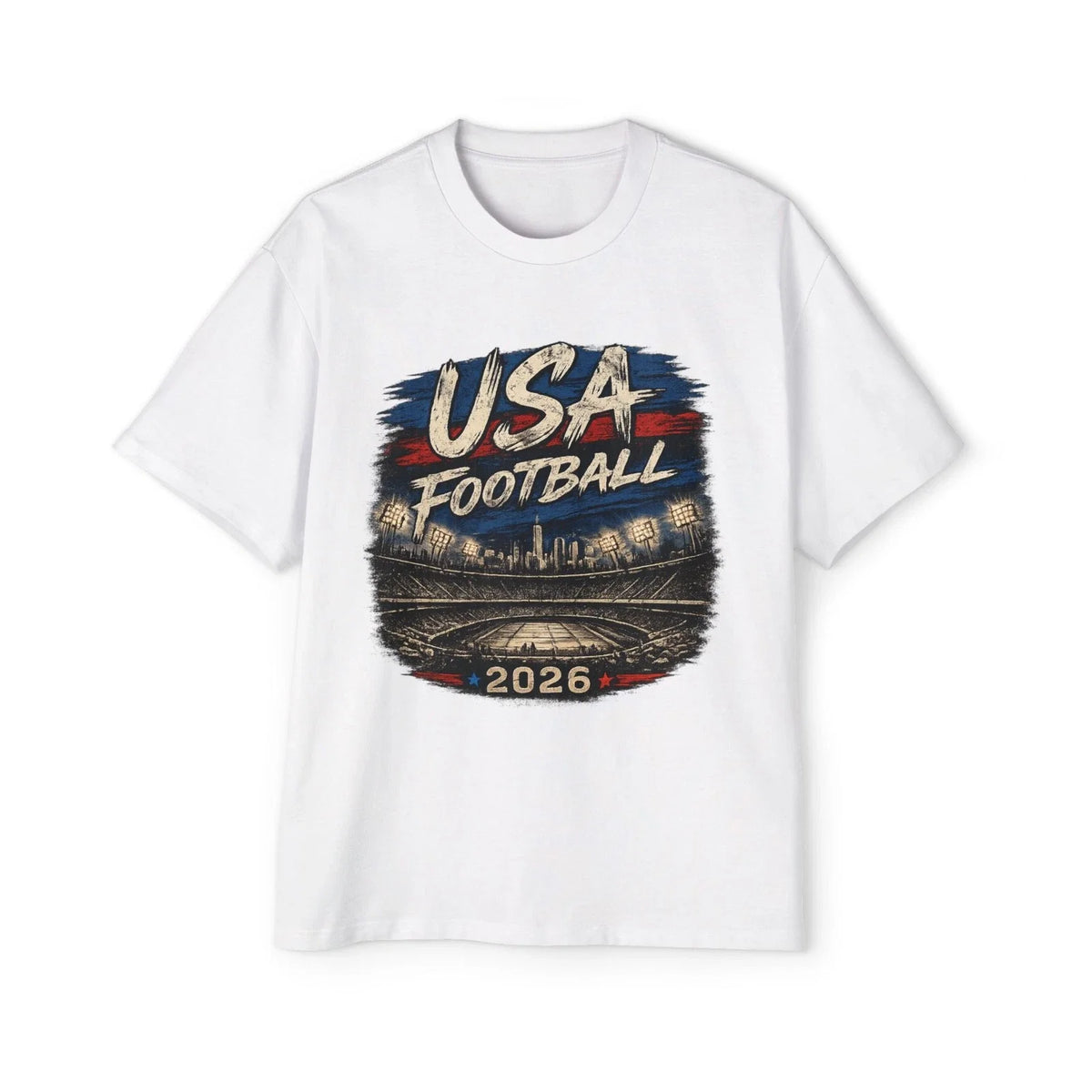 USA Soccer Fan Shirt 2026 Vintage Distressed American Flag T Shirt Unisex