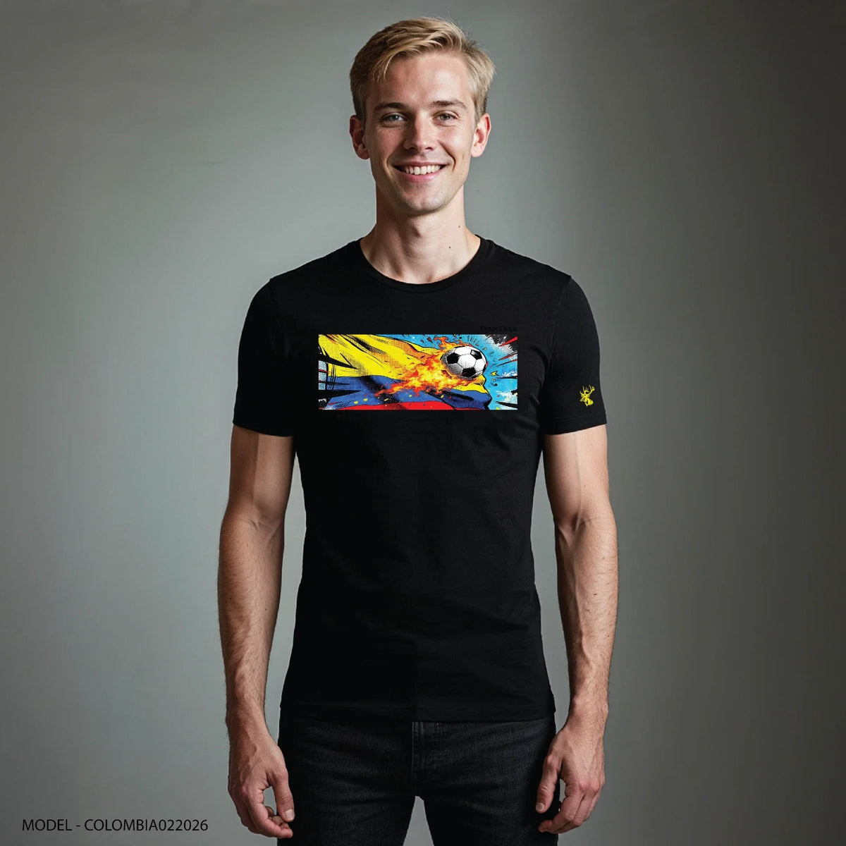 Soccer Colletion Penn Deer Tshirt with Colombia Flag 2026 Unisex