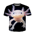 Animal Axolotl Streetwear Women Men T-Shirt 3D Print Short Sleeve Tee Tops