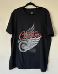 Custom Motorcycles Pasadena Los Angeles California Graphic Design Black Tee /L Unisex