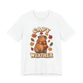 Capy Weather capybara fall leaves tee | Autumn animal shirt