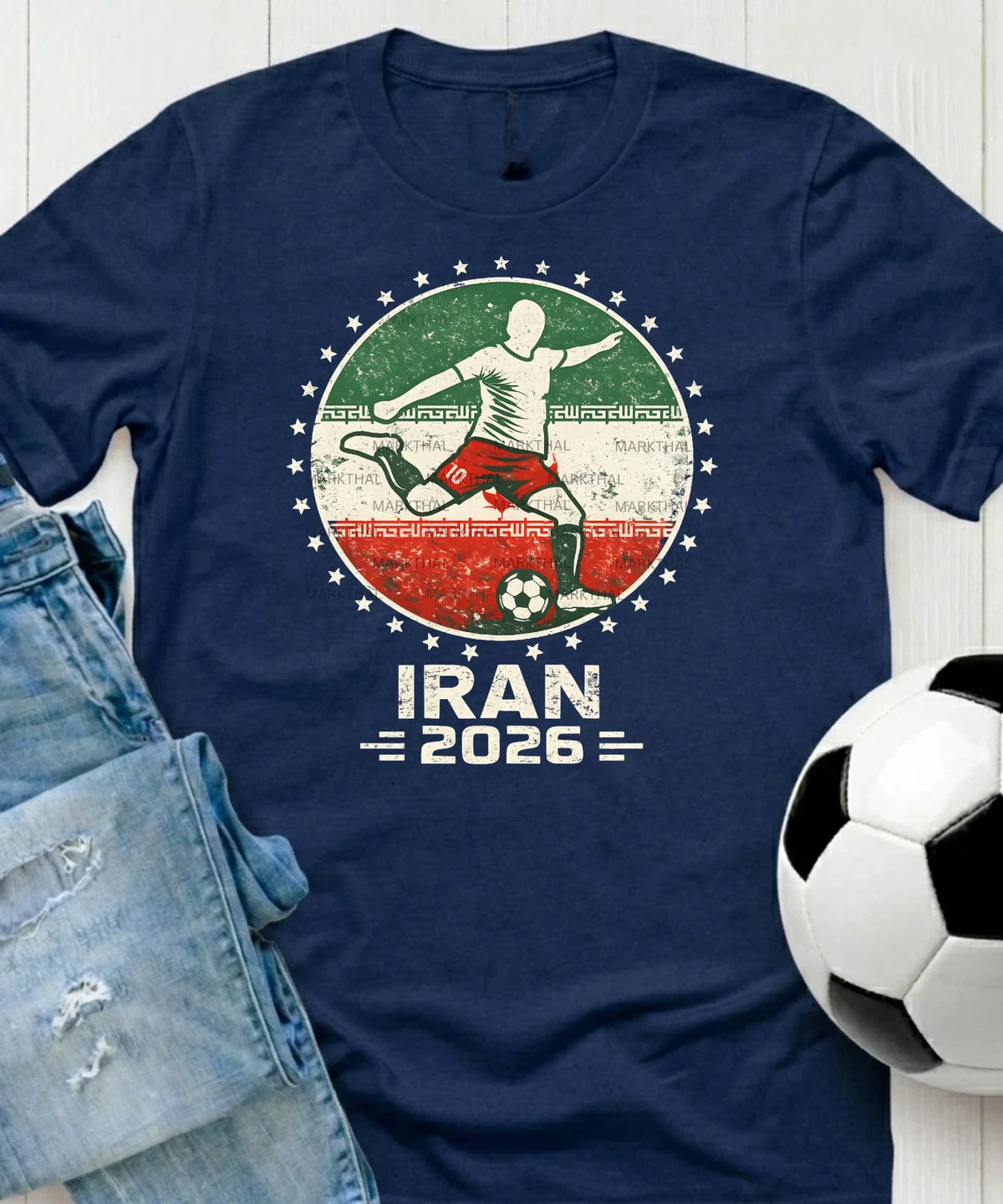 Iran 2026 World Soccer TShirt Futbol Shirt Iranian Flag Tee Gildan Unisex Unisex