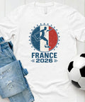 France 2026 World Soccer TShirt Futbol Shirt French Flag Tee Gildan Unisex Unisex