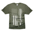 Mens Fishing Flag Shirt Fishing Flag Tee Shirt US Flag Tee USA Patriotic Shirt