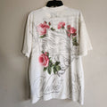 Size M - Darc Sport Nocturne Bloom Premium Oversized Tee in Cream Unisex