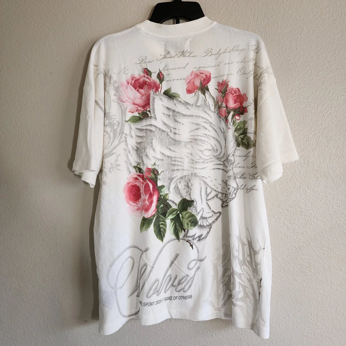 Size M - Darc Sport Nocturne Bloom Premium Oversized Tee in Cream Unisex
