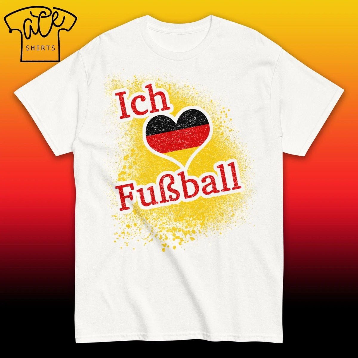 Germany Soccer , Football Fan Shirt, Ich Liebe Fußball German Tee Unisex