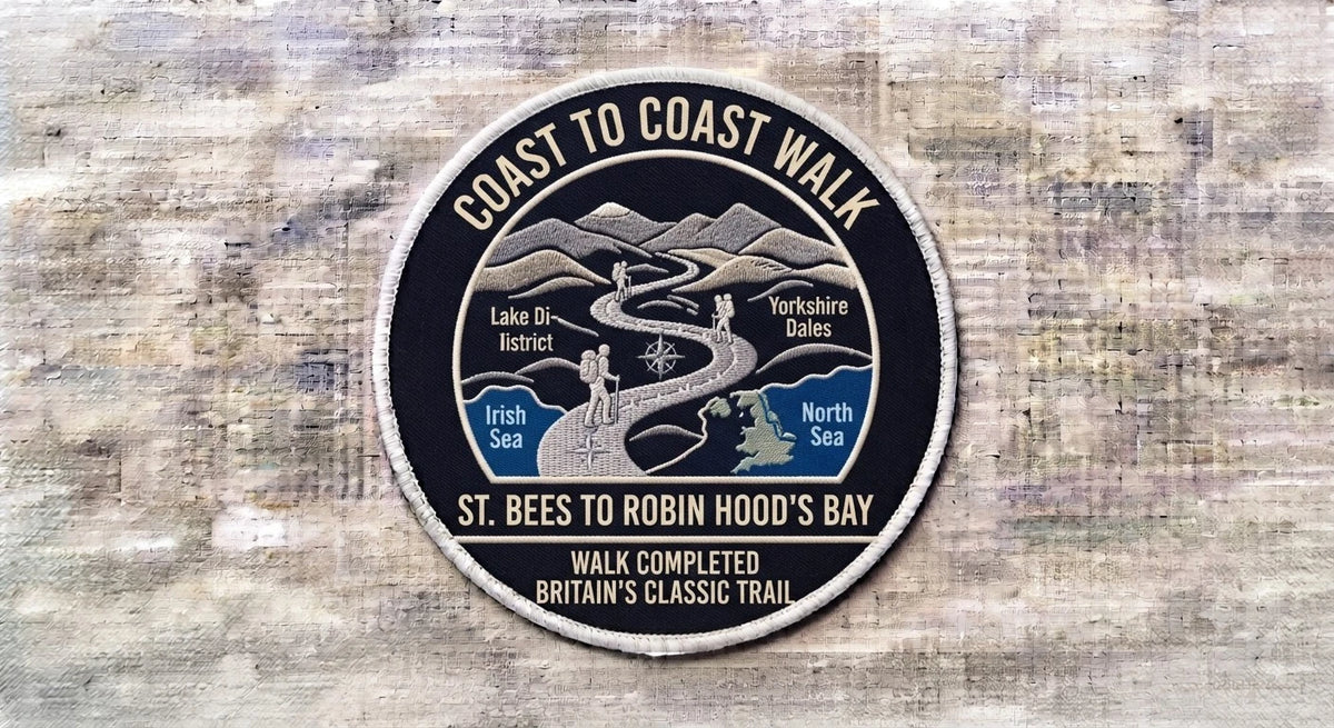 Coast To Coast Walk England Hike Hiker Hiking Dyed Patch Badge Patches Badges