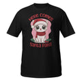 NEW Cute Cat Christmas Here Comes Santa Paws T Shirt, Festive Holiday Shirt