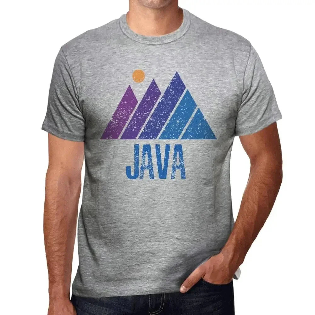 Men's Graphic Mountain Java Eco-Friendly Limited Edition Short Sleeve Unisex