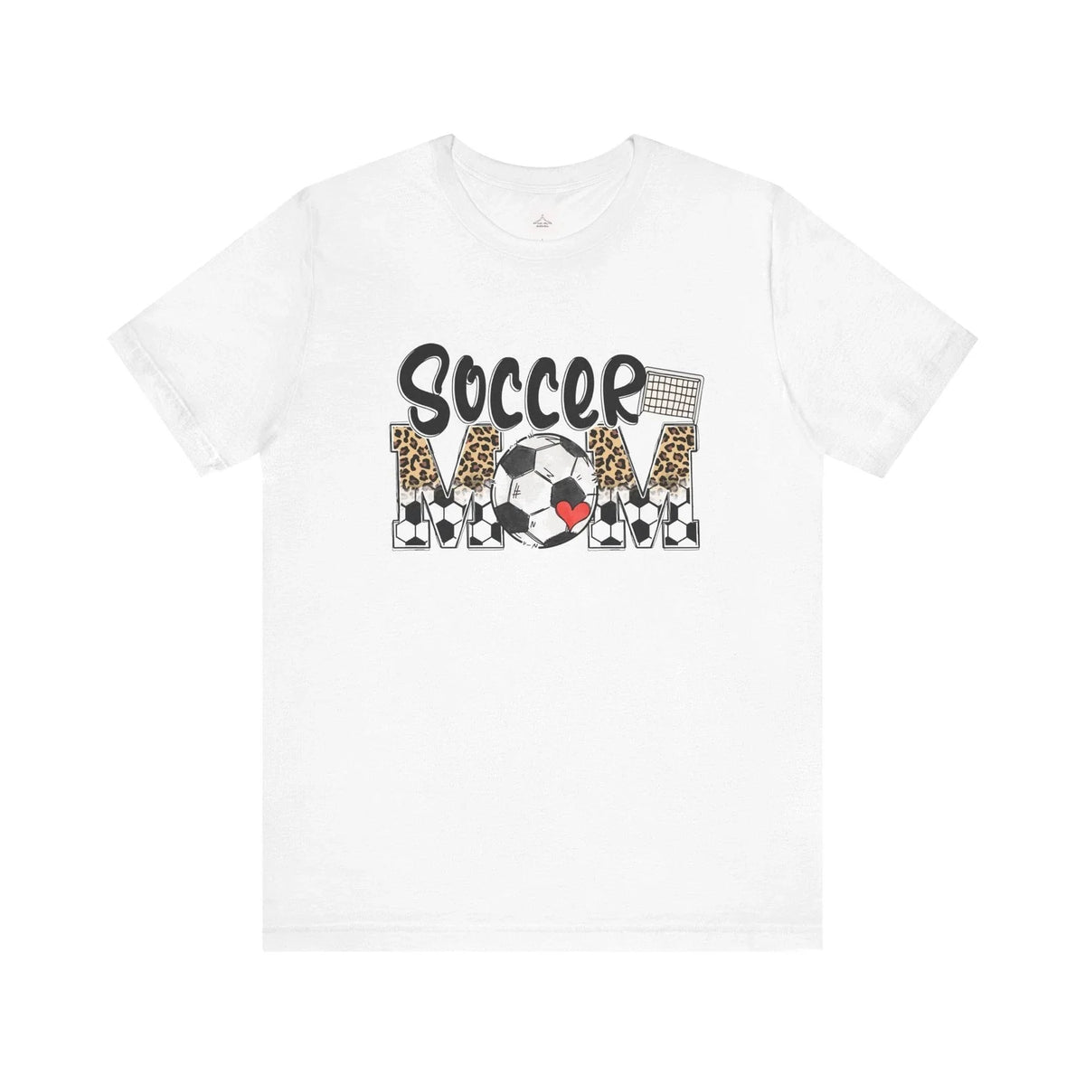 Soccer Mom Tee | Soccer ball, leopard print MOM design Unisex