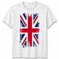 Great Britain Unisex T Shirt Union Jack Grunge Flag Graphic Tee Unisex