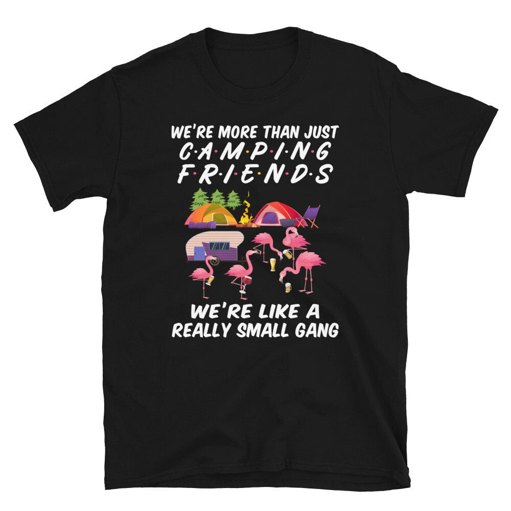 Camping FRIENDS TV Show Text Vintage Design Camping Novelty T-Shirt