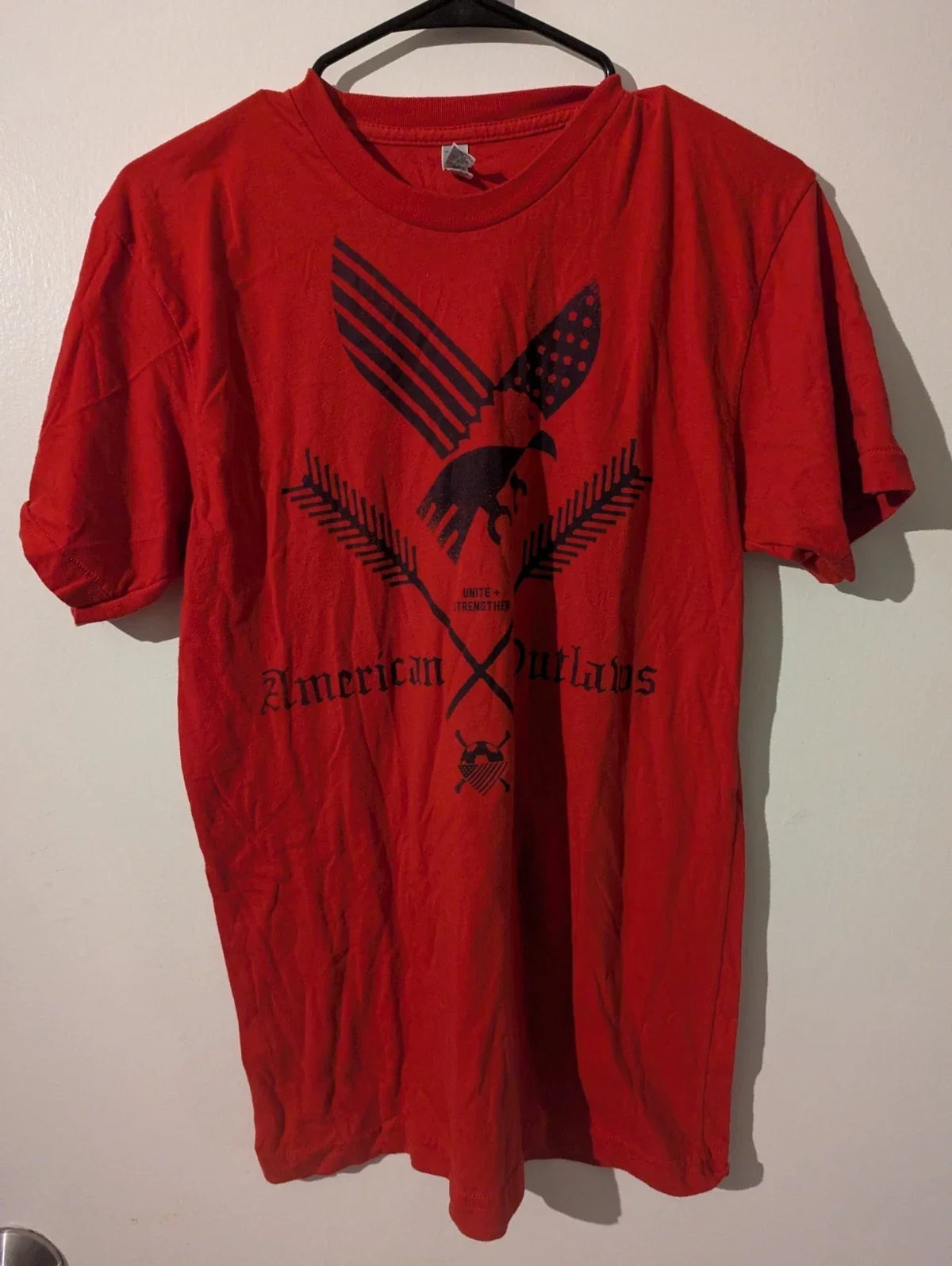 American Outlaws Team USA Soccer Medium M Fan Tee American Apparel Unisex