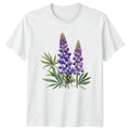 Lupine Flowers Botanical Floral Mens Womens Tee Graphic Unisex Top Unisex