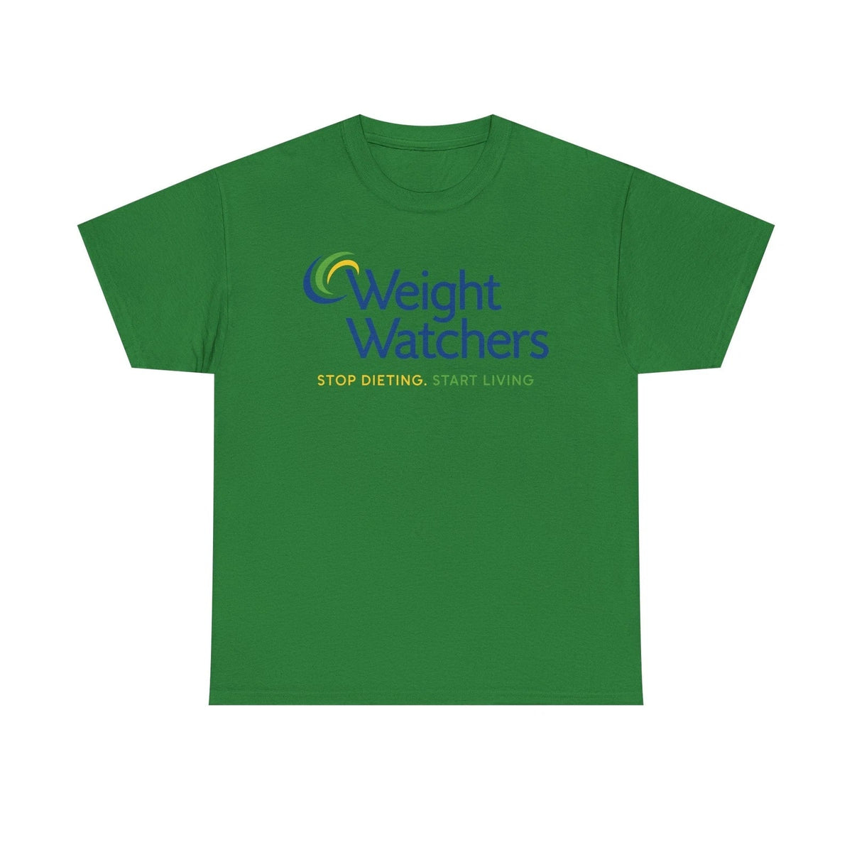 Weight Watchers Blue Green Yellow Logo Stop Dieting Start Living Unisex