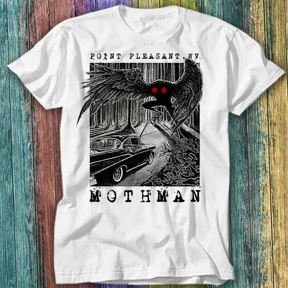 Mothman Encounter Point Pleasant T Shirt Top Tee 472 Unisex