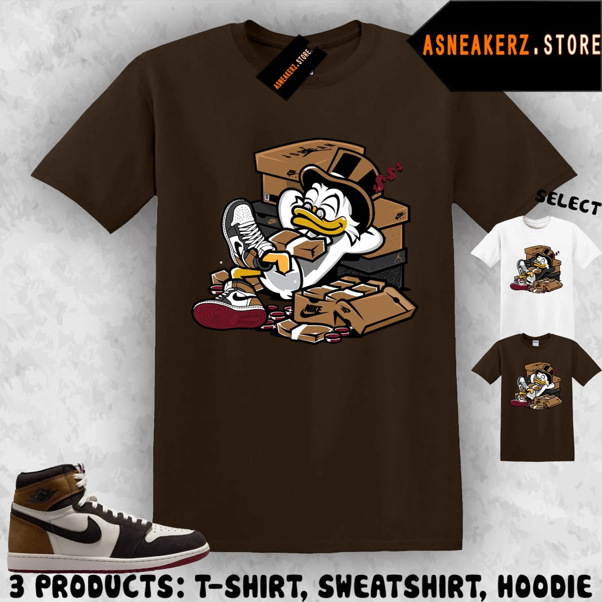 Shirt To Matching AJ 1 High Love Letter Match Sneaker Tee Uncle Duck T-Shirt