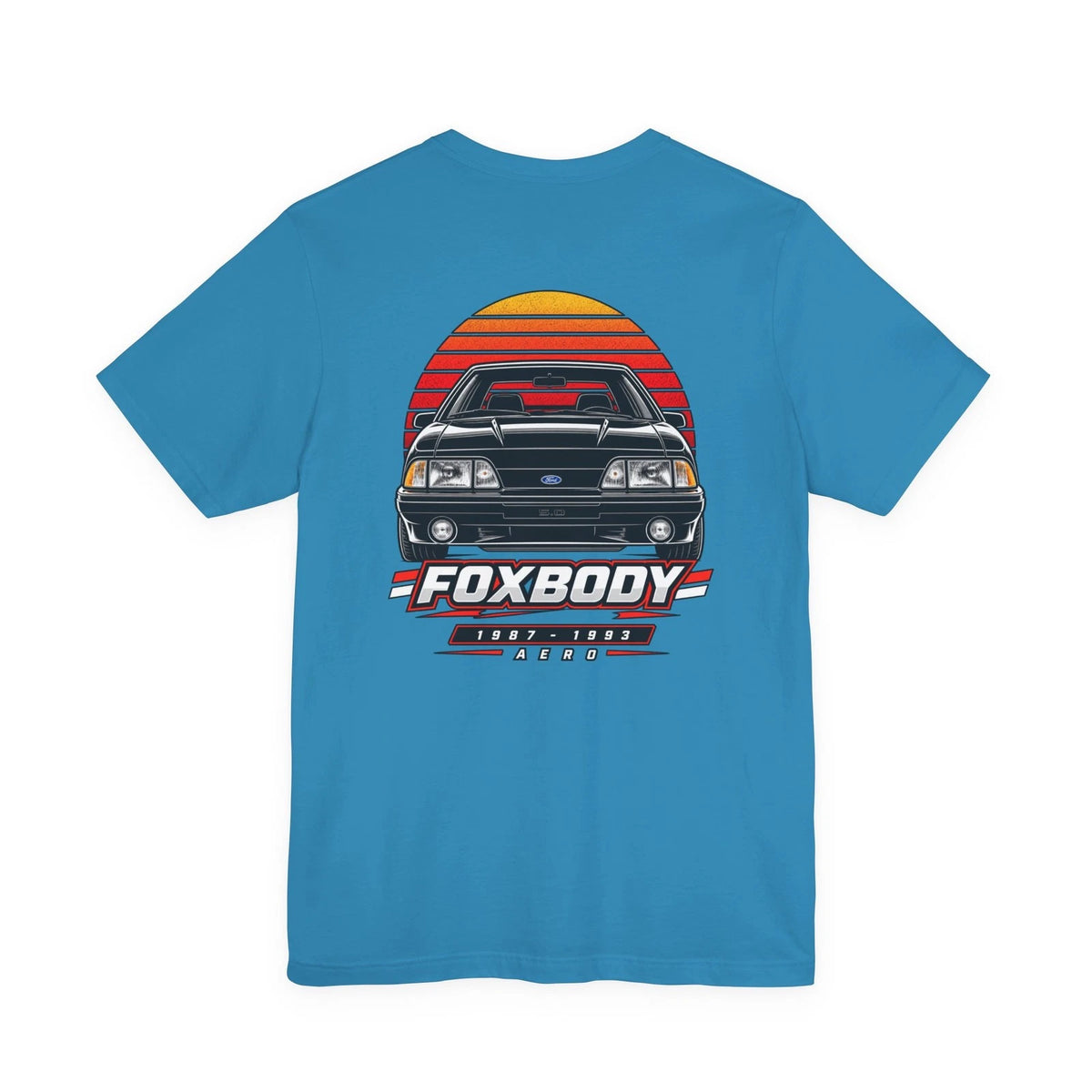Foxbody Mustang Aero (87-93) Retro Sunset | Lightweight T-Shirt