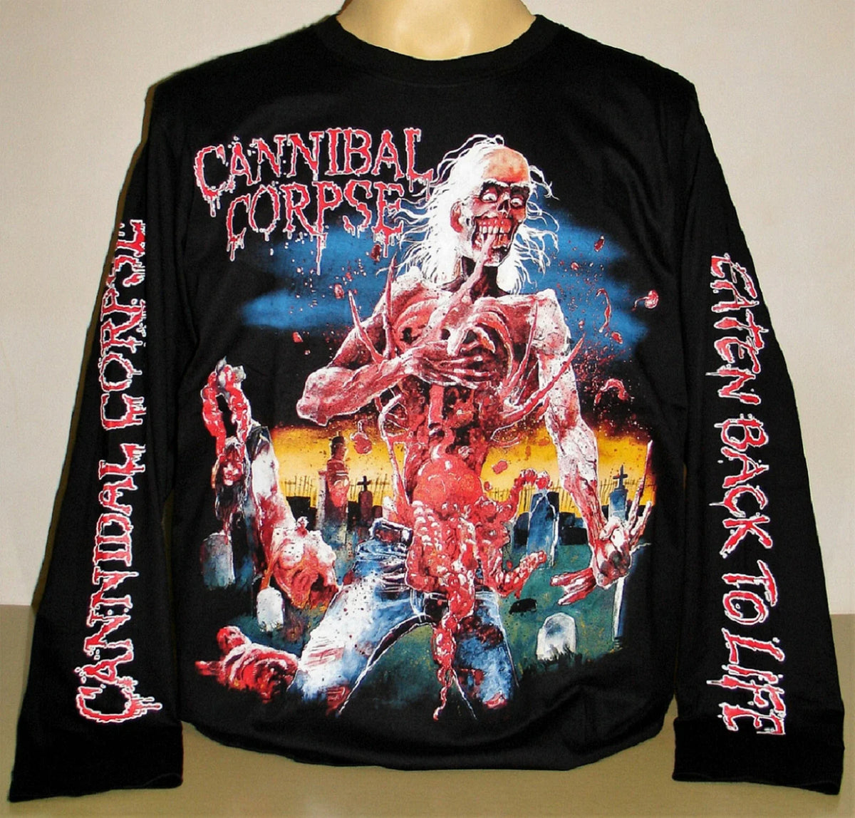 Cannibal Corpse Eaten Back To Life Long Sleeve Size S M L XL 2XL 3XL New Unisex