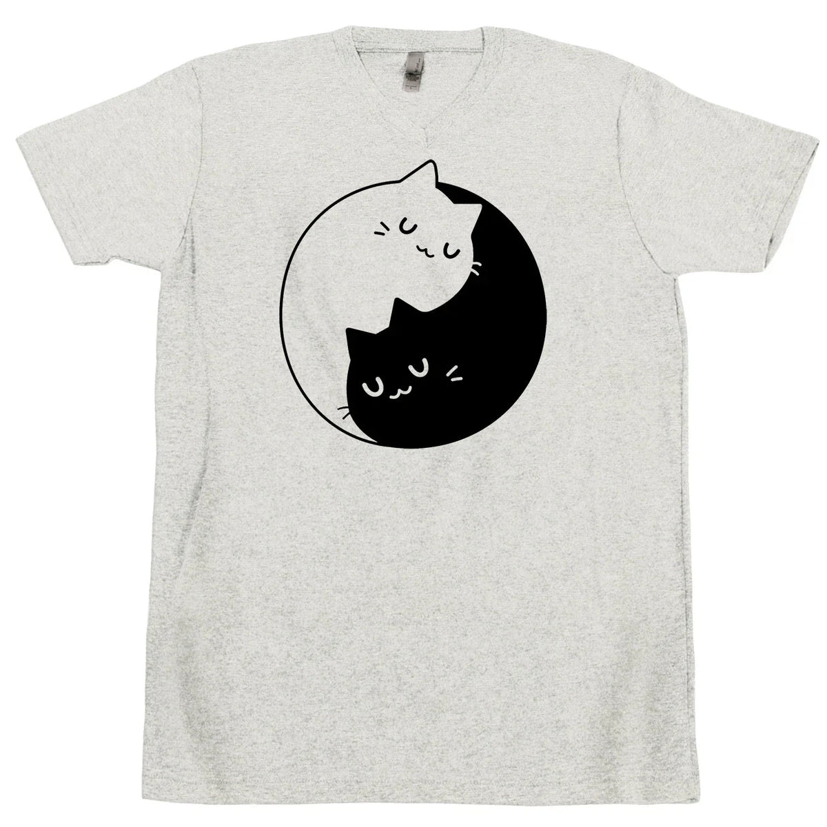Yin Yang Cat T Shirt Mother Of Cats Animal Lover Kitten Feline Purr Toy Meow Tee Unisex