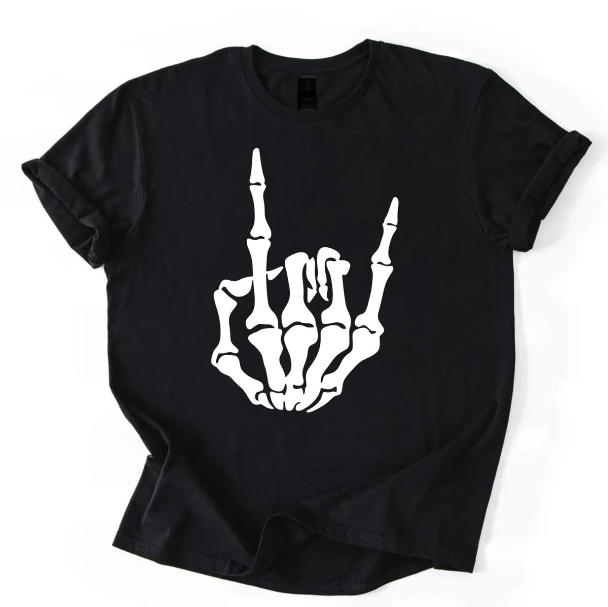 Skeleton Hand Rock And Roll Halloween Unisex T-Shirt
