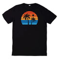 Retro Sunset Vintage Sun Motif T Shirt