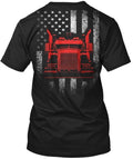 Trucker American Tee T-Shirt Made in the USA Size S to 5XL