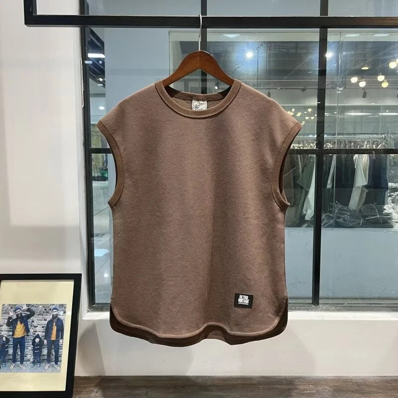 Sweatshirt White Blue Coffee Gray Sleeveless T-shirt For Men Sports Fitness Vest