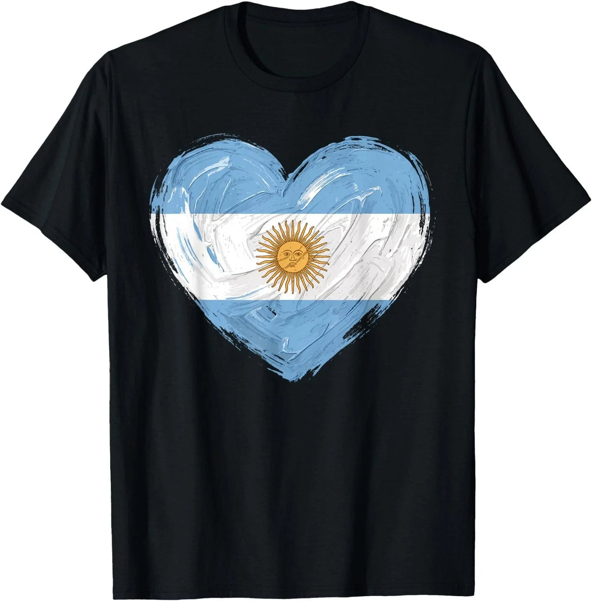 Argentina Flag Heart Soccer Football Supporter Unisex